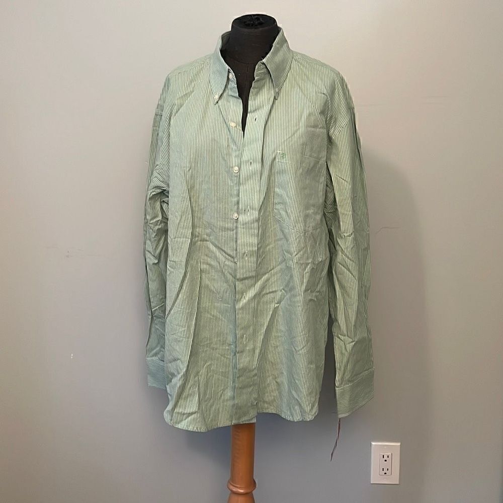 IZOD Men's Sea Crest Long Sleeve Check Woven Button Down Shirt NWT